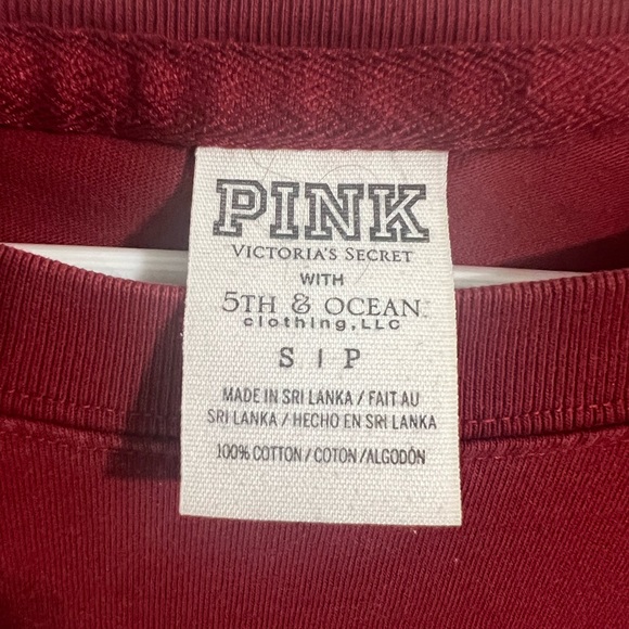 Pink by Victoria Secret Long Sleeve Indiana Big Red - Picture 5 of 5